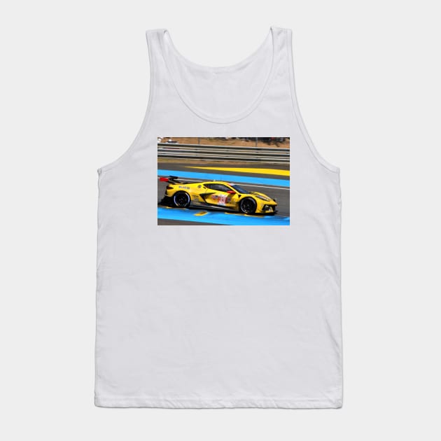 Chevrolet Corvette C8.R no33 24 Hours of Le Mans 2023 Tank Top by AndyEvansPhotos